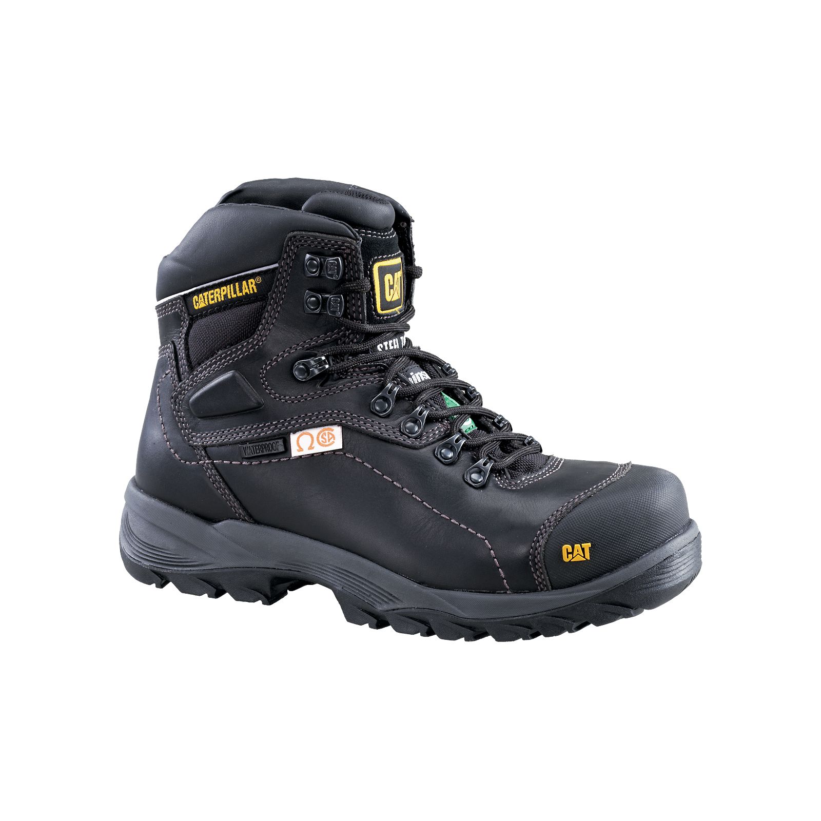 Caterpillar Diagnostic Hi Csa (Waterproof) - Mens Work Boots - Black - NZ (285XPOZYW)